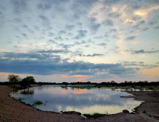 A Nadi small johad in village Laporiya Rajasthan
